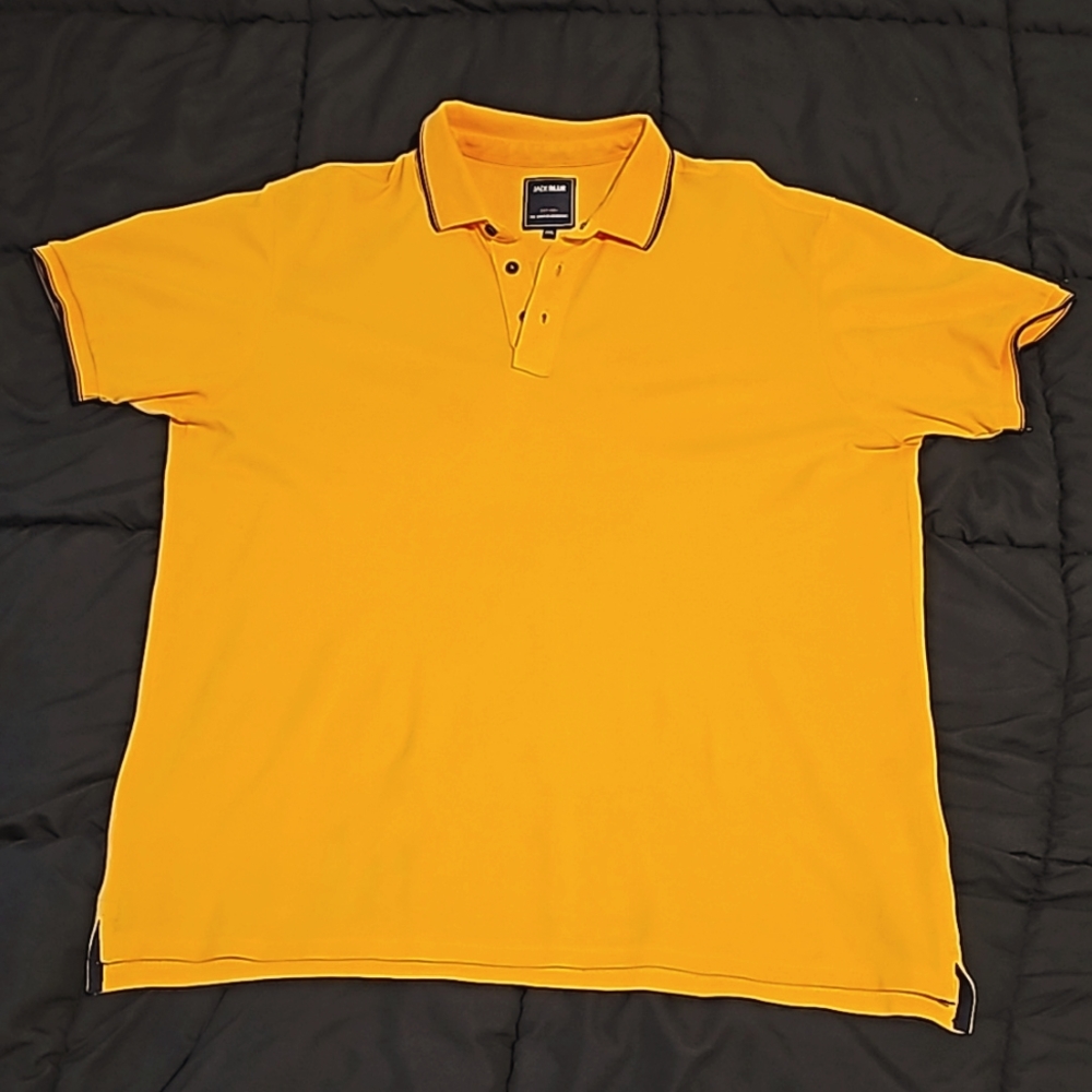 Jade Blue XXL occur yellow polo shirt